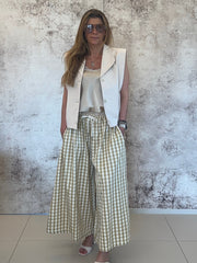 Pantalone donna Vichy