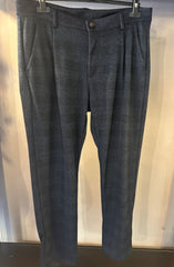 Pantalone Chinos Uomo con pinces in Principe di Galles