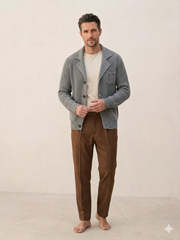 Pantalone Chinos Uomo con doppia pinces