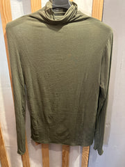 T-shirt Donna Collo Alto in Misto Cachemire