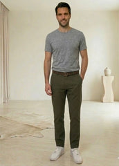 Pantalone Chinos Uomo in Nido d’ape